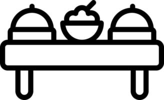 lijn icoon voor keuken vector