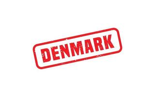 Denemarken postzegel rubber met grunge stijl Aan wit achtergrond vector
