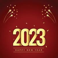 gelukkig nieuw jaar 2023 vrij vector