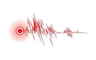 epicentrum seismograaf Bedrijfsmiddel vector