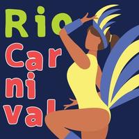 carnaval plein spandoek. Rio carnaval spandoek. vector illustratie.