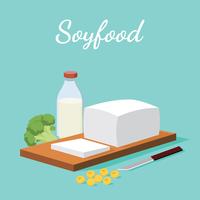 Soyfood illustratie gratis vector