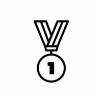 medaille icoon illustratie sjabloon. voorraad vector. vector