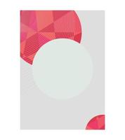 rechthoek grijs kaart met rood edelstenen brochure element ontwerp. vector illustratie met leeg kopiëren ruimte voor tekst. bewerkbare vorm voor poster decoratie. creatief en aanpasbare kader