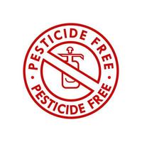pesticide vrij logo ontwerp sjabloon illustratie. deze is geschikt Product etiket vector