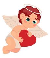 Cupido met hart vector