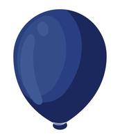 blauwe ballon icoon vector