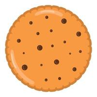 biscuit met chips vector