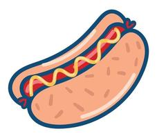 hotdog icoon vector