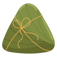 zongzi verpakt in blad vector