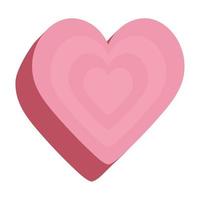 roze liefdeshart vector