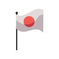 vlag van japan vector