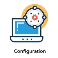 modieus systeem configuratie vector