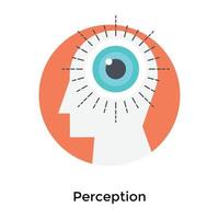 trendy perceptieconcepten vector