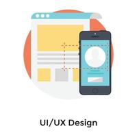 trendy gebruikersinterface vector