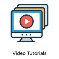 modieus video zelfstudie vector