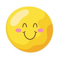 zon emoji glimlachen kawaii vector