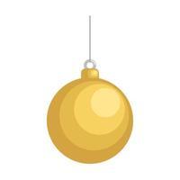 gouden kerstbal vector