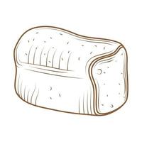 gebakken brood icoon vector