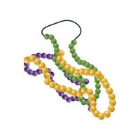 ketting parels mardi gras vector