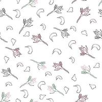 roos bloemknoppen naadloos patroon. confetti, cosmetica, bruiloft mooi bloemen achtergrond vector