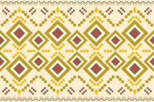 etnisch kleding stof patroon meetkundig stijl. sarong aztec etnisch oosters patroon traditioneel wit bruin room achtergrond. abstract,vector,illustratie. gebruik voor textuur,kleding,verpakking,decoratie,tapijt. vector