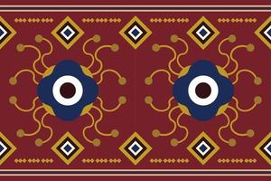 etnisch kleding stof patroon meetkundig stijl. sarong aztec etnisch oosters patroon traditioneel karmozijn rood achtergrond. abstract,vector,illustratie. gebruik voor textuur,kleding,verpakking,decoratie,tapijt. vector