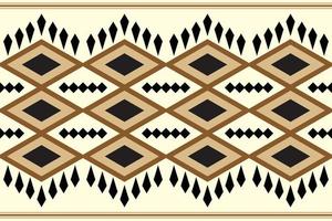 etnisch kleding stof patroon meetkundig stijl. sarong aztec etnisch oosters patroon traditioneel wit bruin room achtergrond. abstract,vector,illustratie. gebruik voor textuur,kleding,verpakking,decoratie,tapijt. vector