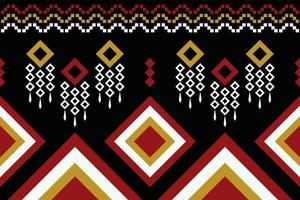 etnisch kleding stof patroon meetkundig stijl. sarong aztec etnisch oosters patroon traditioneel donker zwart achtergrond. abstract,vector,illustratie. gebruik voor textuur,kleding,verpakking,decoratie,tapijt. vector