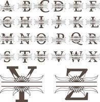 alfabet brief monogram ontwerp vector