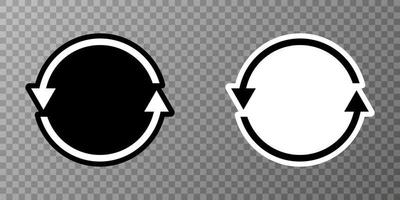 batterij recycle ni-cd, vectorillustratie, teken. vector