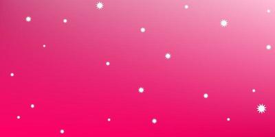 helder roze gloed achtergrond met wit dots net zo sterren of sneeuwvlokken. vector