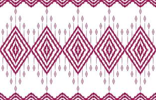elegant rood lijn kleur ikat naadloos patronen Aan wit achtergrond. meetkundig etnisch tribal motief ikat kleding stof patroon. Aziatisch volk afdrukken vector ontwerp voor structuur kleding textiel. wijnoogst retro stijl.
