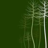 hout van bomen Aan een groen achtergrond. een vector illustratie