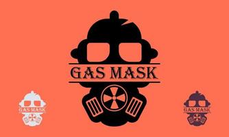 radioactief neus- masker logo icoon vector