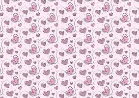 vector romantisch hand- getrokken hart roze kleuren achtergrond