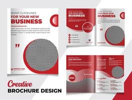 zakelijke tweevoudig brochure sjabloon ontwerp vector