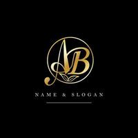 a, b, ab, abstract brieven logo monogram vector