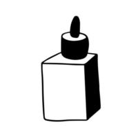 massage olie fles hand- getrokken vector