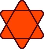 hexagram vector icoon