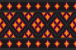 etnisch ikat naadloos patroon in stam. aztec meetkundig etnisch ornament afdrukken. ikat patroon stijl. vector