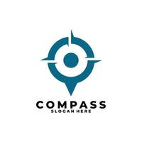 kompas logo icoon vector geïsoleerd