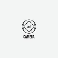 360 cam icoon logo vector