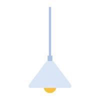 een vlak icoon van plafond lamp vector