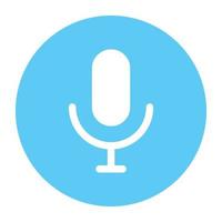 downloaden vlak icoon ontwerp van microfoon vector