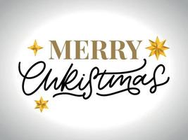 vrolijk Kerstmis hand- belettering schoonschrift geïsoleerd Aan wit achtergrond. vector vakantie illustratie element. vrolijk Kerstmis script schoonschrift