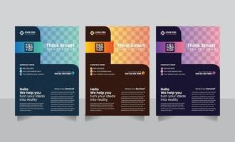 modern a4 grootte zakelijke bedrijf poster brochure banier folder ontwerp sjabloon met kleur verificatie vector