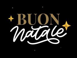 christmas,buon natale wenskaart.handschrift belettering in italian.holiday lettering.new jaar template.vintage vector, typografie design. vector