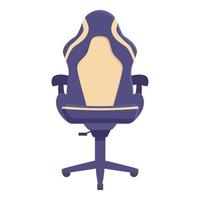 ergonomisch gamer stoel icoon tekenfilm vector. spel stoel vector