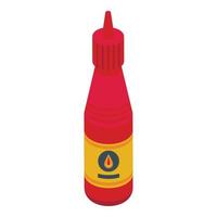 Chili ketchup icoon isometrische vector. land nationaal vector